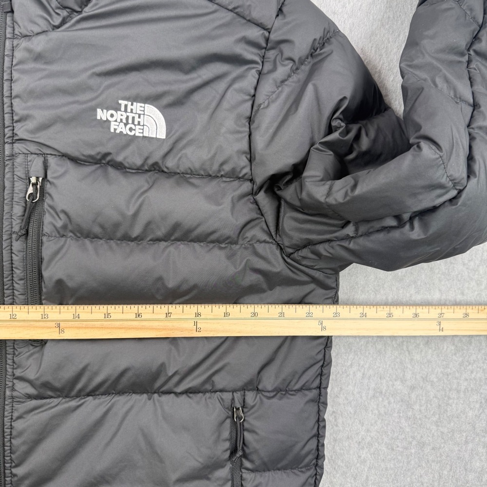 The North Face Jacket Mens Large Black 550 Goose Down Puffer Insulated Full Zip - Picture 13 of 14